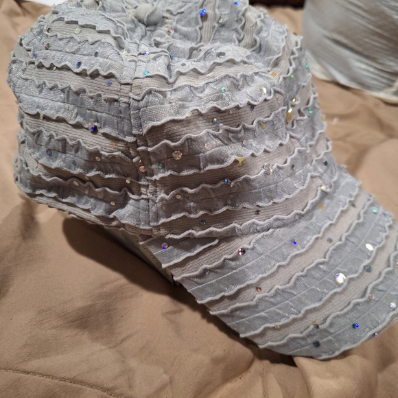 Sparkling Gray Ruffled Top - Picture 1 of 1